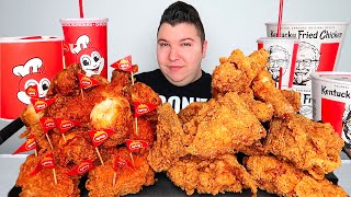 Jollibee amp KFC Kentucky Fried Chicken • MUKBANG [upl. by Kemble]