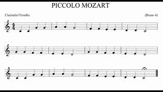 Brano 4  Piccolo Mozart  ClarinettoTromba Teo Carlucci [upl. by Matuag]