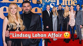 quotLindsay Lohan Shines with Husband Bader Shammas at Holiday Movie Premiere – A Family Affairquot [upl. by Neal675]