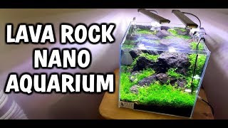 LAVA ROCK Nano Aquarium SETUP [upl. by Chatterjee]