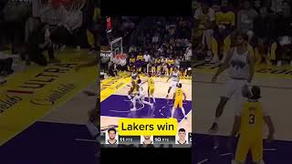 Lakers winbasketball basketballshorts lakers youtubeshorts shorts youtubevideo hambilanonako [upl. by Lytle]