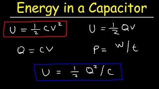 How To Calculate The Energy Stored In a Capacitor [upl. by Ethelstan]