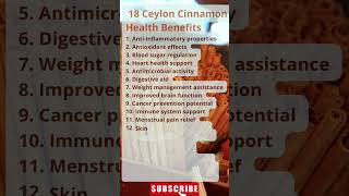 18 ceylon cinnamon health benefits superfoods [upl. by Ronny402]