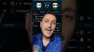 🤬 ItaliaBelgio 22‼️ italia belgio nationsleague calcio [upl. by Abdu]