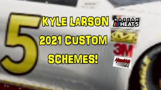 KYLE LARSON NO5 2021 CUSTOM SCHEMES NASCAR HEAT 5 [upl. by Elstan]