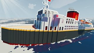 SINKING OCEAN LINER SURVIVAL  Stormworks Multiplayer Gameplay  Sinking Ship Survival [upl. by Attenev606]