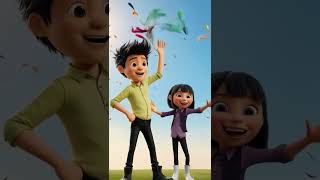 Tickle Feather  A FunFilled Day with Alex and Lina love storiesforkids animatedshortfilm [upl. by Boatwright]