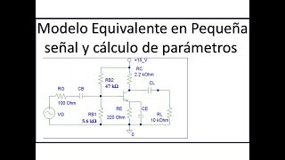 Modelo pequeña señal transistor BJT [upl. by Coke]