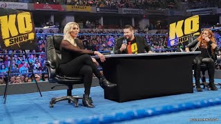 SmackDown Live 31919  The KO Show with Kevin Owens Becky Lynch and Charlotte Flair [upl. by Franny]