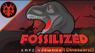 Collecting Fossils and Making Dinosaurs  Minecraft Fossilized ModPack [upl. by Iliak986]