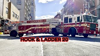 🌟 FLEET FRIDAY 🌟 FDNY HOOK amp LADDER 20  TRACTOR DRAWN AERIAL  TILLER [upl. by Nylirehs]