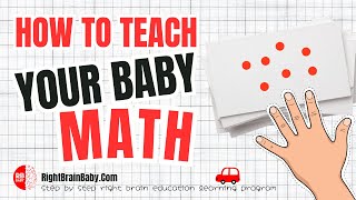 How To Teach Baby Math Dots Flash Cards  Right Brain Education Shichida amp Glenn Doman Method [upl. by Leahicm91]