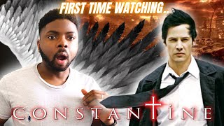 🇬🇧BRIT Reacts To CONSTANTINE 2005  FIRST TIME WATCHING  MOVIE REACTION Keanu killed it [upl. by Kienan]