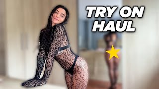 TRANSPARENT CATWOMAN SUIT TRY ON HAUL [upl. by Inava]