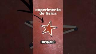 Experimento estrella mágica con palitos de fósforo [upl. by Nuahc]