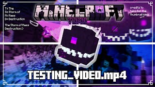 The Storm of Mass Destruction Addon • Testing Withered Mobs amp New Blocks Showcase  MINECRAFT PE [upl. by Nivlac]