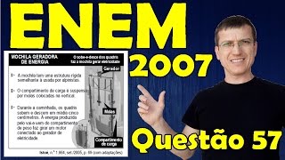 ENEM 2007 FÍSICA  Questão 57  Prova Amarela  ELETRICIDADE  Prof Marcelo Boaro [upl. by Nathan289]