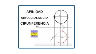 Afinidad ortogonal de una circunferencia [upl. by Adnoek]