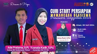 CURI START PERSIAPAN WAWANCARA BEASISWA UNGGULAN 2024 [upl. by Anawyt]