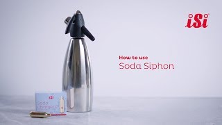 iSi Soda Siphon  How to Use [upl. by Idnir133]