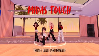 TRAINEE PERFORMANCE  Midas Touch  Dance Practice  ROBLOX KPOP  4K [upl. by Fraya384]