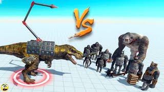 Batalhas de Dinossauros VS Primatas Mutantes  Animal Revolt Battle Simulator [upl. by Gloriana]