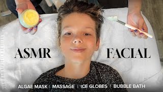 ASMR Face Massage  Giving My Son A Facial [upl. by Hcab]