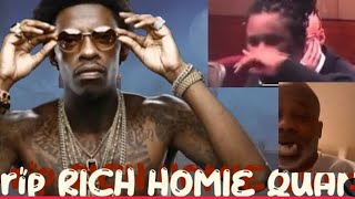 Rich Homie Quan 911 phone call reaction and Young Thug hand signals in YSL case for Lil Woody [upl. by Bower664]