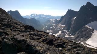 Panoramic view from Skagastølsbu Hurrungane Jotunheimen Norway [upl. by Yecniuq]