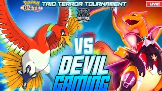 Trio Terror Tournament  Pokemon UNITE  Devil Gaming [upl. by Linehan]