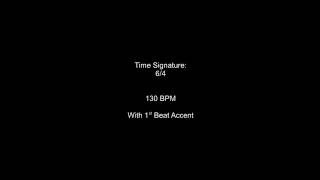 Metronome 64 130BPM w 1st Beat Accent [upl. by Aydni]