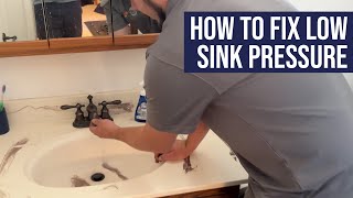 How to Fix Low Water Pressure in Your Sink or Shower [upl. by Nairbo]