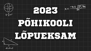 Matemaatika Põhikooli Lõpueksam 2023 [upl. by Hildick455]