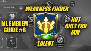 ML EMBLEM GUIDE 8 Weakness Finder good for NonMarksman too  ZEkilled [upl. by Marni626]