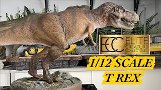 Elite Creature Collectibles 112 T Rex Female Maquette ECC Stan Winston Jurassic Park Statue Review [upl. by Rox338]