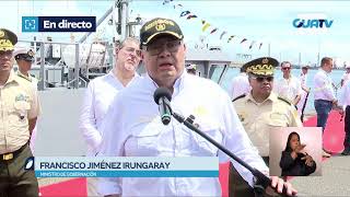 🔴  Ceremonial de Recepción y Bautizo del Buque “GC871 Hunahpú” al Comando Naval del Pacífico [upl. by Lokin373]