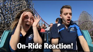 WE RODE IRON GWAZI First Ever Ride Reaction Busch Gardens Tampa New RMC Hybrid [upl. by Pimbley180]