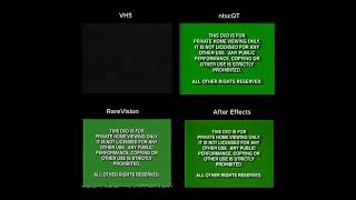 VHS effect comparisons [upl. by Dorree]