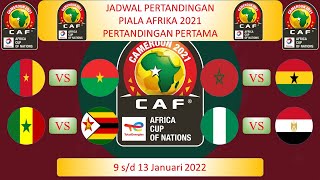 Jadwal Piala Afrika 2021 │ Pertandingan Pertama │ Nigeria vs Mesir │ Kamerun vs Burkina Faso │ [upl. by Ardnik]