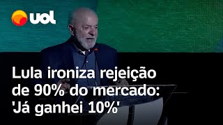 Lula cita críticas do mercado e ironiza 100 da Faria Lima me reprovava agora é 90 já ganhei [upl. by Juster]