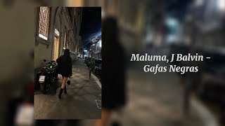 Gafas Negras  Maluma J Balvin Sped Up [upl. by Eserahs]