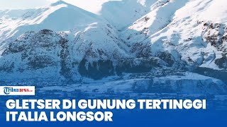 Gletser di Gunung Tertinggi di Italia Longsor dengan Kecepatan 185 Mil per Jam [upl. by Uzial101]