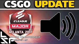 ATLANTA 2017 STICKER PICKEM  Audio and Map Improvements  CSGO UPDATE 11317 [upl. by Glynas]