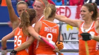 Belgium v Netherlands Womens EuroHockey Championships Belgium  3rd4th Match 240813 [upl. by Anujra]