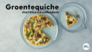 Koolhydraatarm recept quiche met bloemkoolbodem  Recept  Allerhande [upl. by Melva]