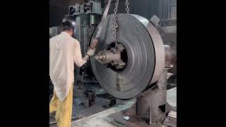 Incredible Manufacturing process of Steel Pipes with Amazing Skills [upl. by Namolos667]