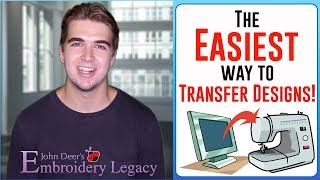 How to Transfer Designs from Computer to Embroidery Machine EASIEST WAY [upl. by Imnubulo]