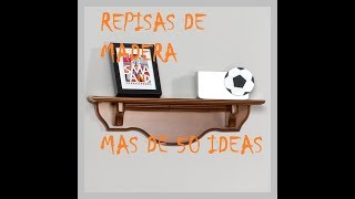 REPISAS DE MADERA MAS DE 50 IDEAS [upl. by Oiliduab]