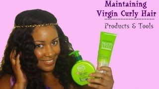 Products used to Maintain Virgin Curly Hair Perfect Locks [upl. by Petuu]