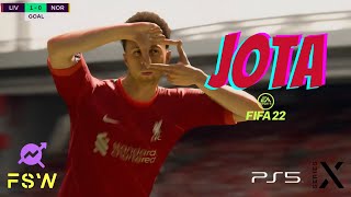 Diogo JOTA FIFA 22  Liverpool  Part 1 [upl. by Ylrebmyk]